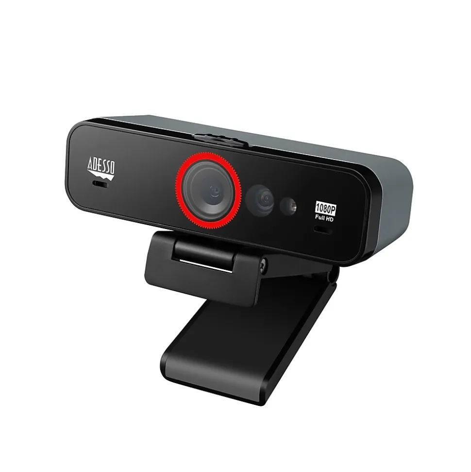 CyberTrack F1 HD 1920 x 1080 Webcam, 2.1 Megapixel, Black (CyberTrack F1) | Adesso Sale