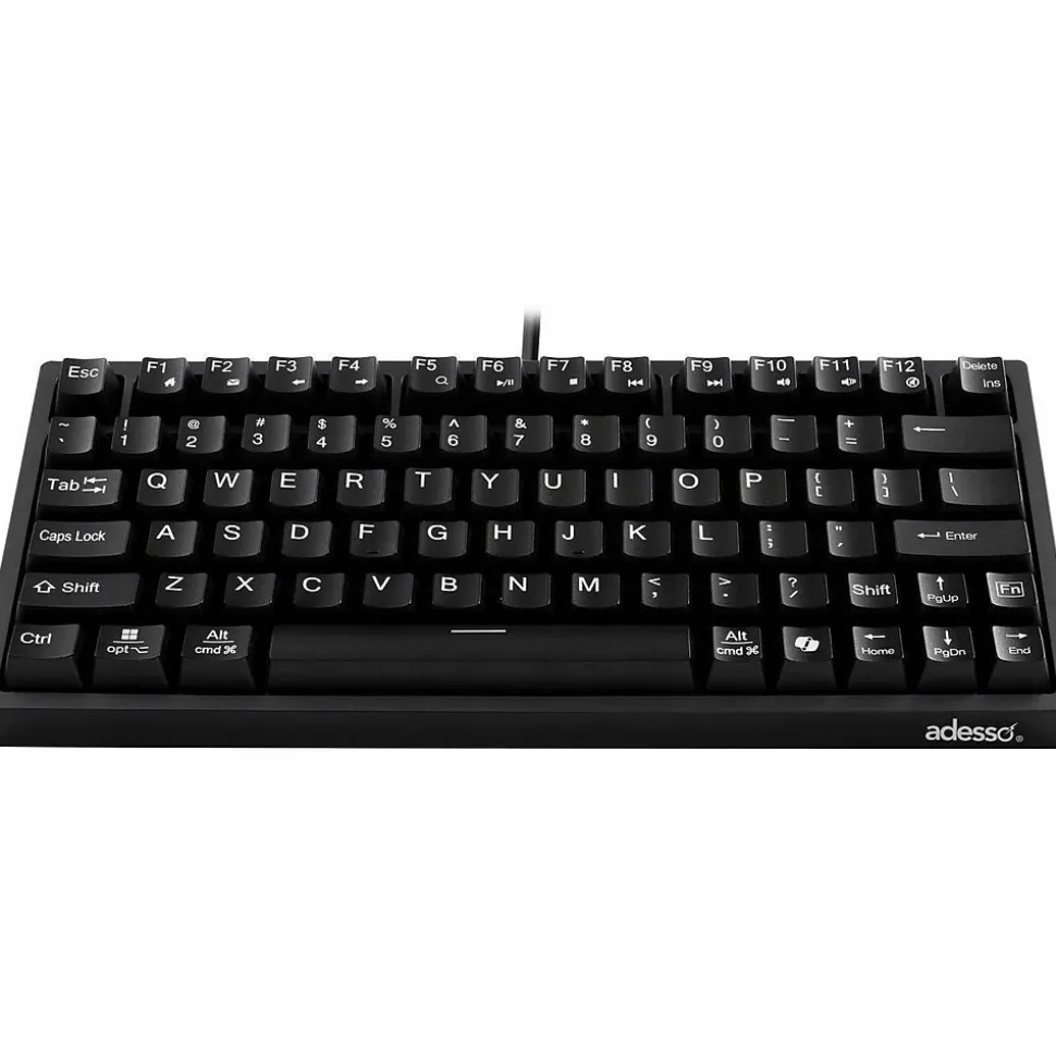 EasyTouch 610 Mechanical Compact Keyboard, Black (AKB-610UB) | Adesso Clearance