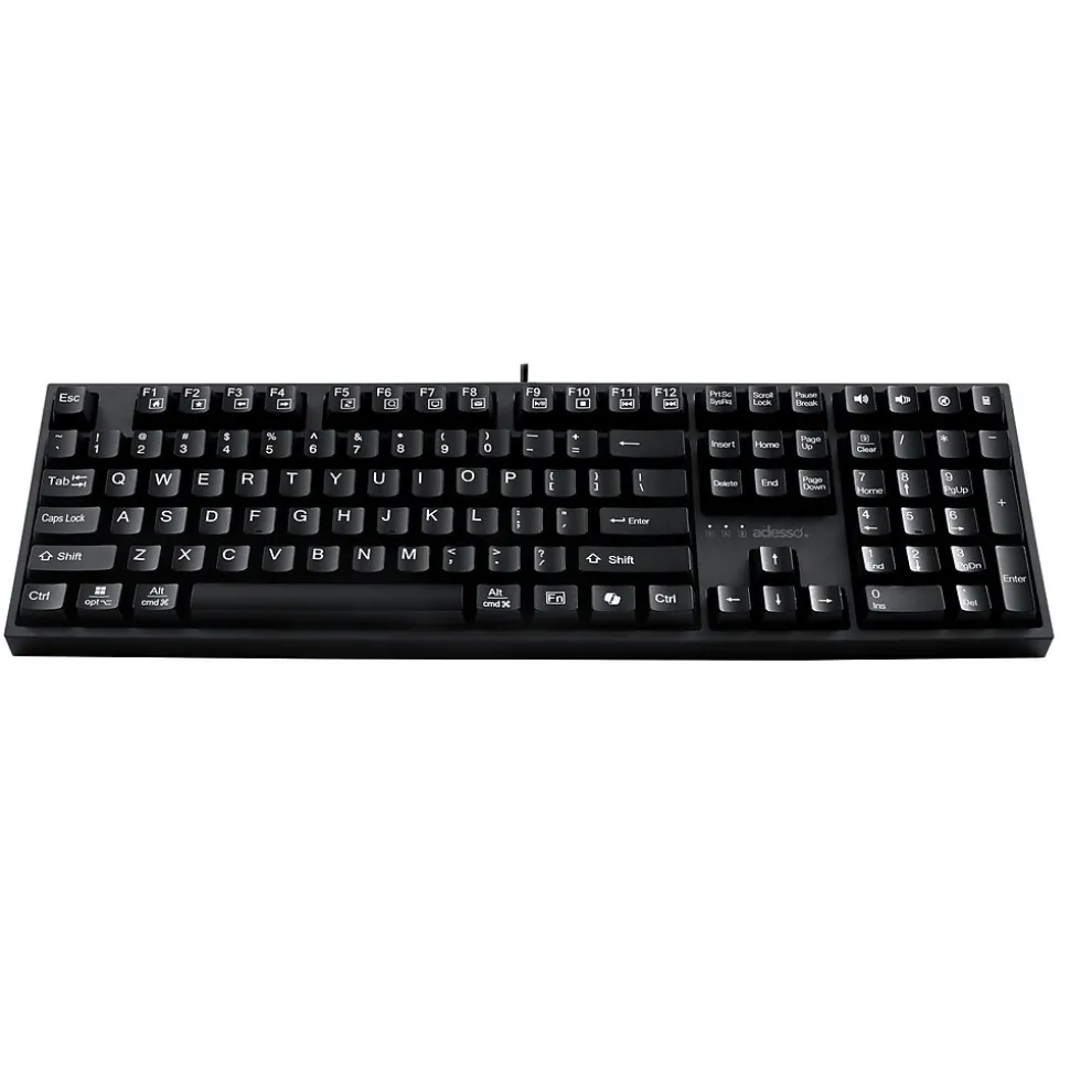 EasyTouch 670 Mechanical Keyboard, Black (AKB-670UB) | Adesso Best Sale