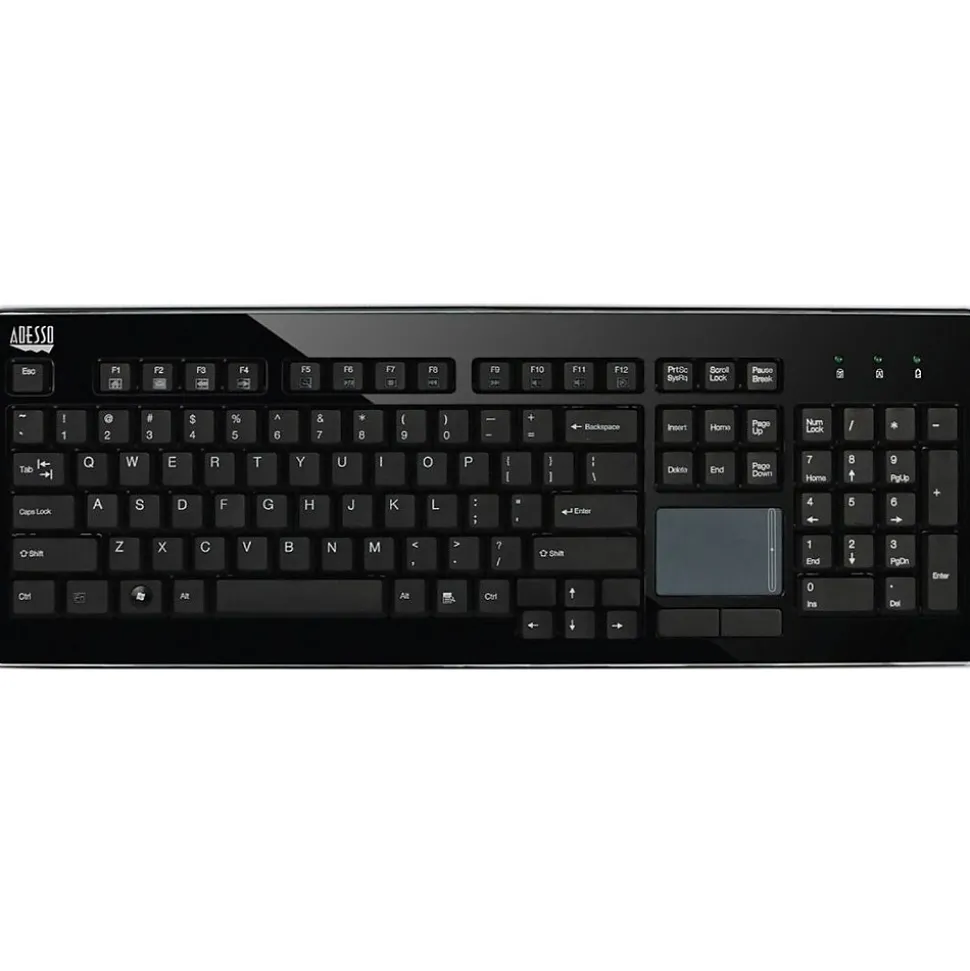 Wireless SlimTouch Desktop Touchpad Keyboard (WKB-4400UB) | Adesso Discount