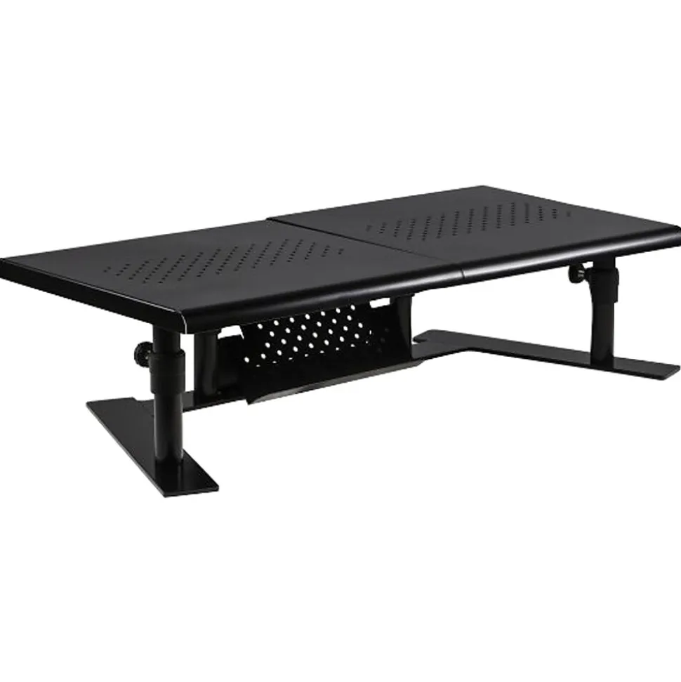 Metal Art ErgoTwin Dual Monitor Stand, Holds Up to 24" Monitors, Black (ALS31883) | Allsop Cheap