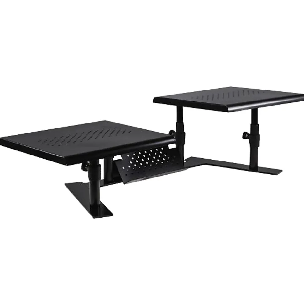 Metal Art ErgoTwin Dual Monitor Stand, Holds Up to 24" Monitors, Black (ALS31883) | Allsop Cheap