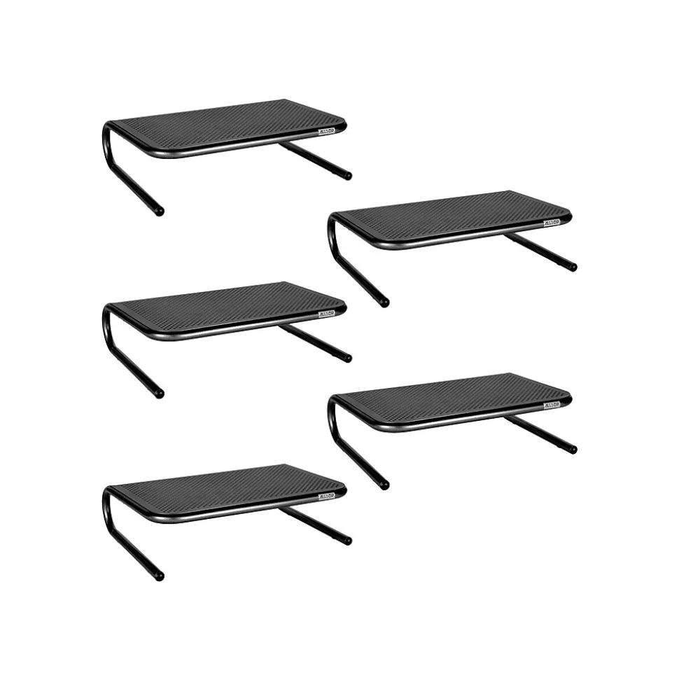 Metal Art Jr. Monitor Stand, Pearl Black, 5/Pack (32567) | Allsop Store