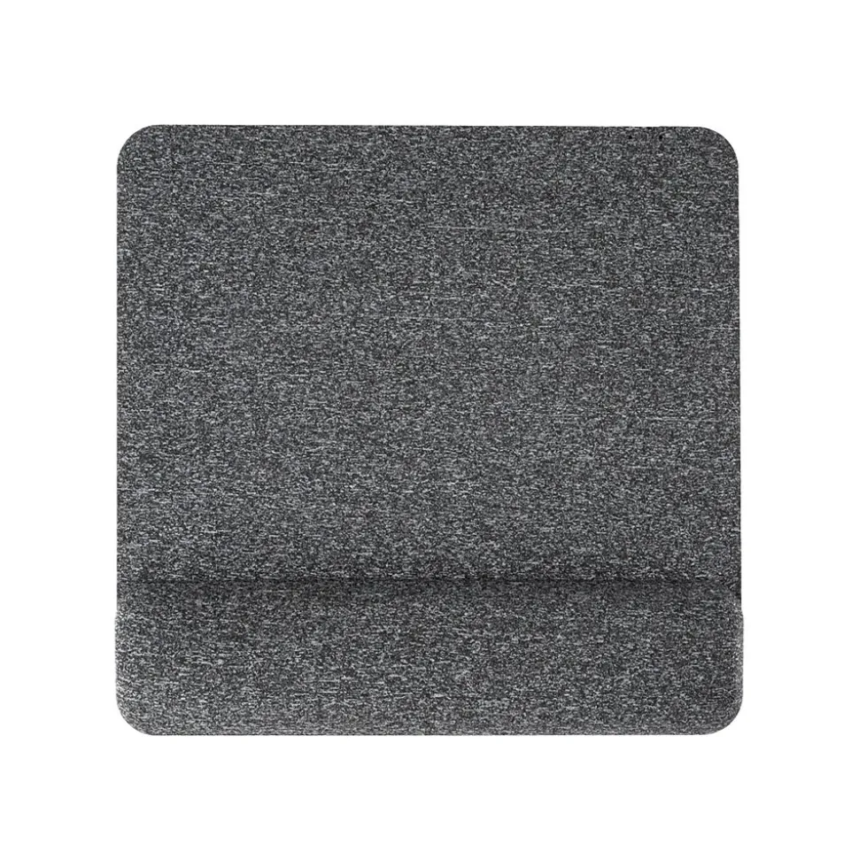 Premium Plush Foam Non-Skid Mouse Pad with Wrist Rest, Gray (32311) | Allsop New