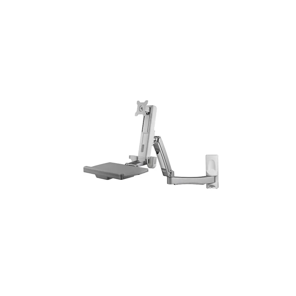 Adjustable Monitor Mount, Up to 24", Gray (AMR1AWSL) | Amer Online