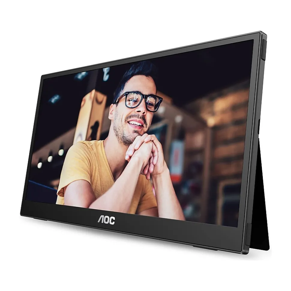 15.6" 60 Hz LCD Portable Monitor, Black (16T3E) | AOC Discount