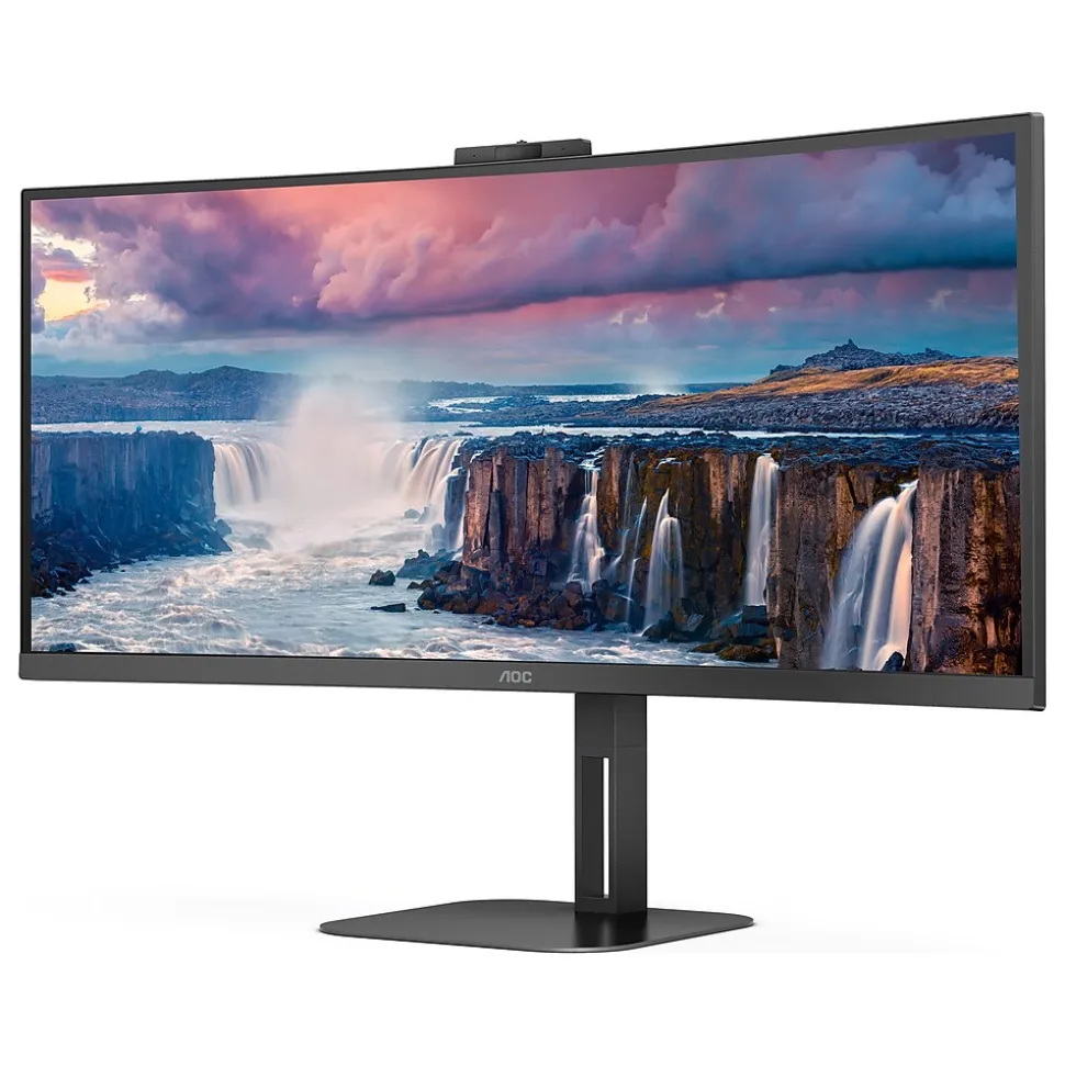 34" Curved 100 Hz LED Everyday Monitor, Black (CU34V5CW) | AOC Hot