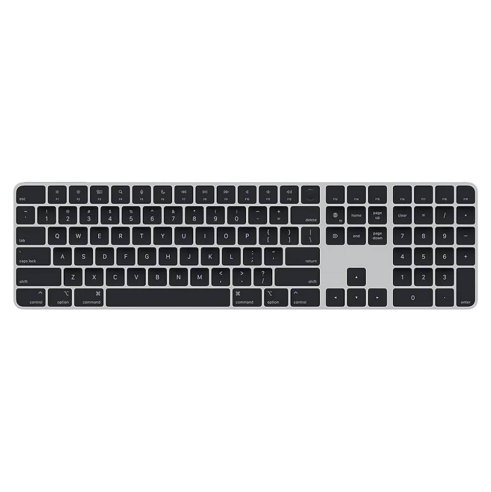 Magic Keyboard with Touch ID and Numeric Keypad Wireless, Silver/Black Keys (MMMR3LL/A) | Apple Cheap