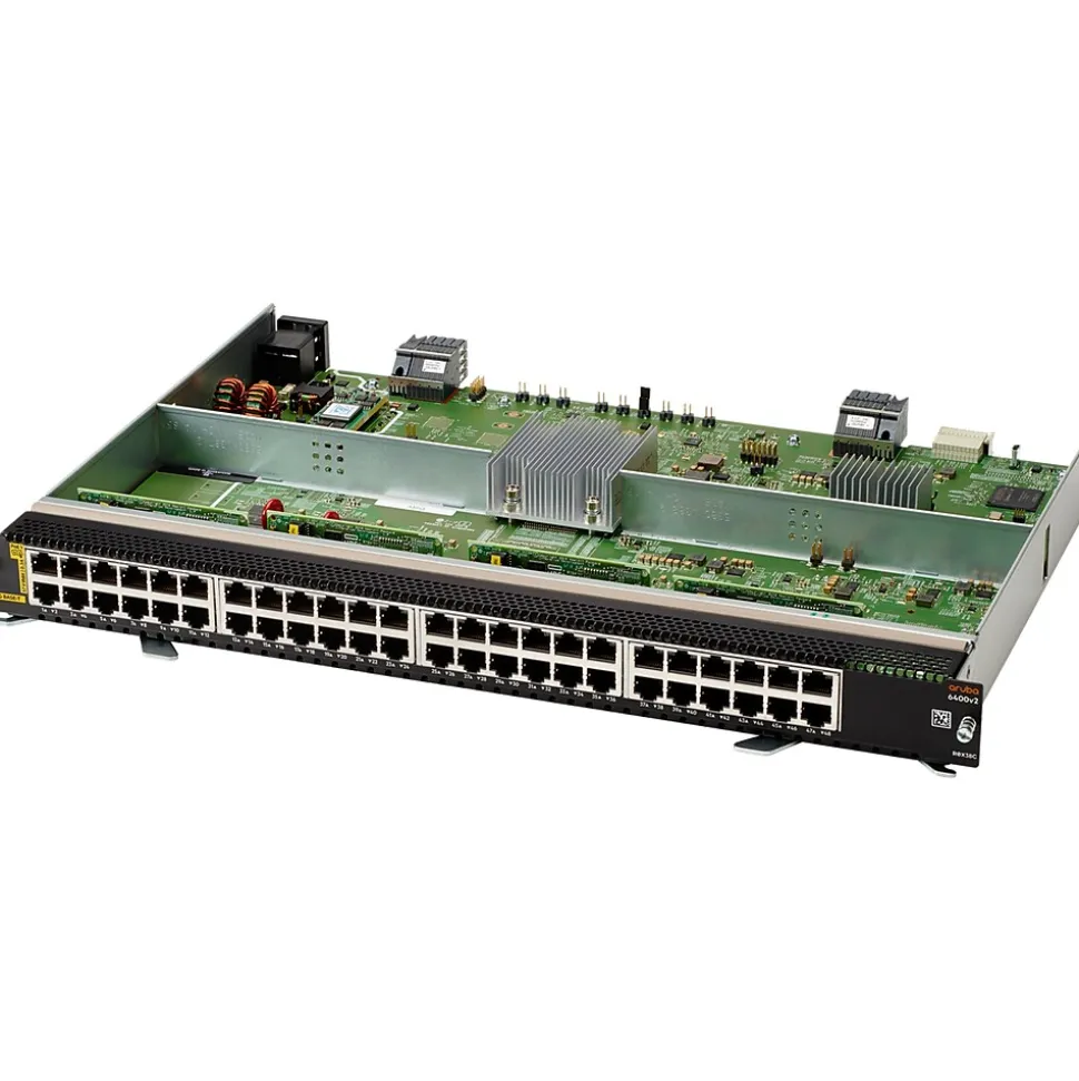 6400 48-port Gigabit PoE Line Module, Black (R0X38C) | Aruba Outlet