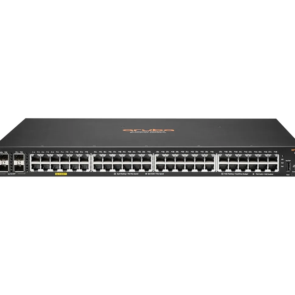 CX 6000 48-Port Gigabit Ethernet Managed Switch, Black (R8N85A#ABA) | Aruba Sale