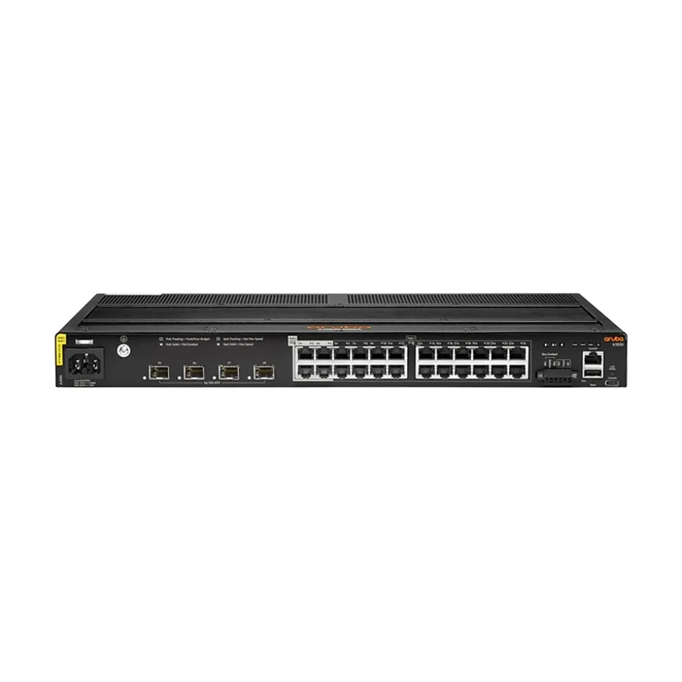 CX 4100i 24-Port Gigabit Ethernet Unmanaged Switch, Black (JL818A#ABA) | Aruba Best