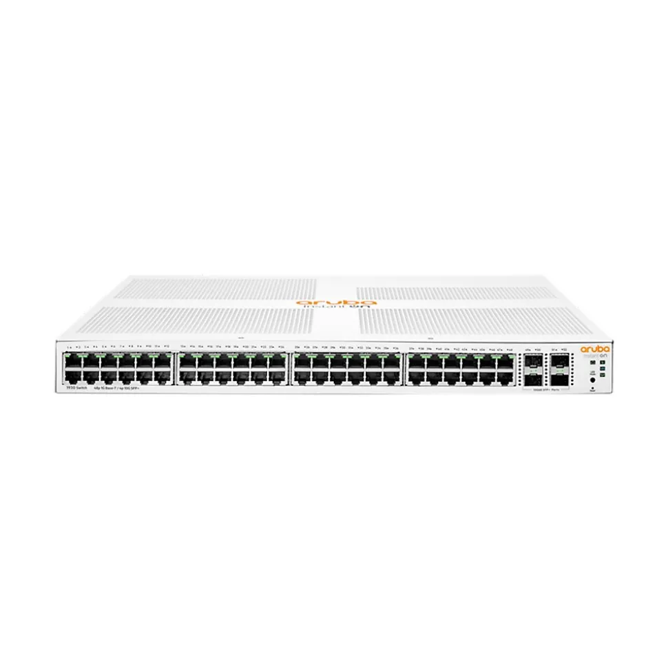 Instant On 1930 48-Port Gigabit Ethernet Managed Switch, 10/100/1000 Mbps, White (JL685A#ABA) | Aruba New