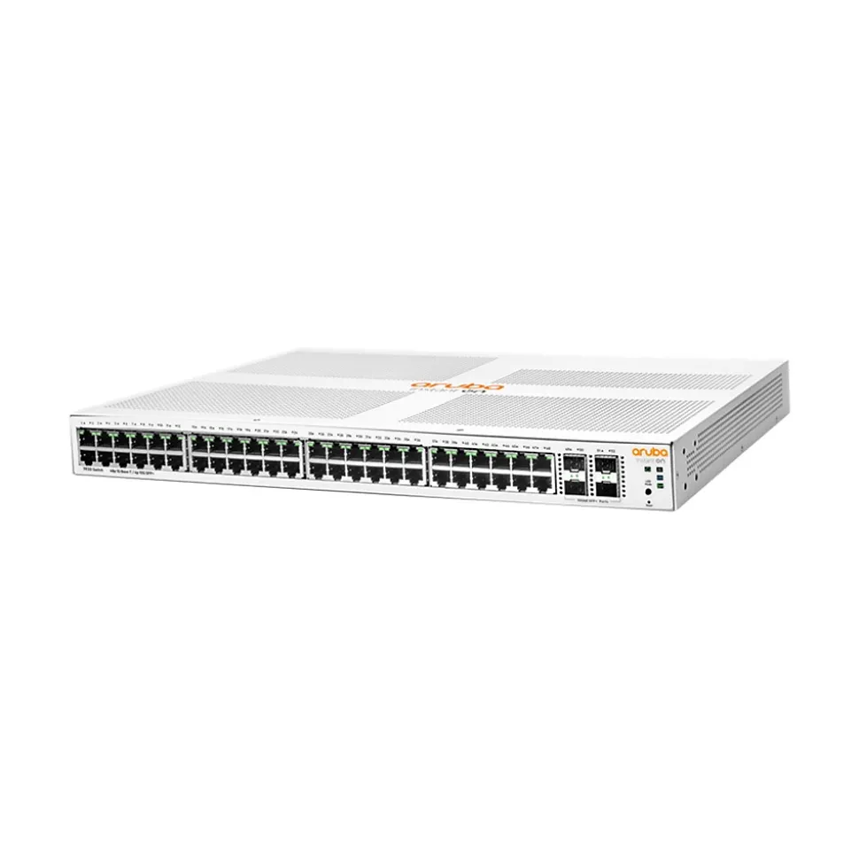Instant On 1930 48-Port Gigabit Ethernet Managed Switch, 10/100/1000 Mbps, White (JL685A#ABA) | Aruba New