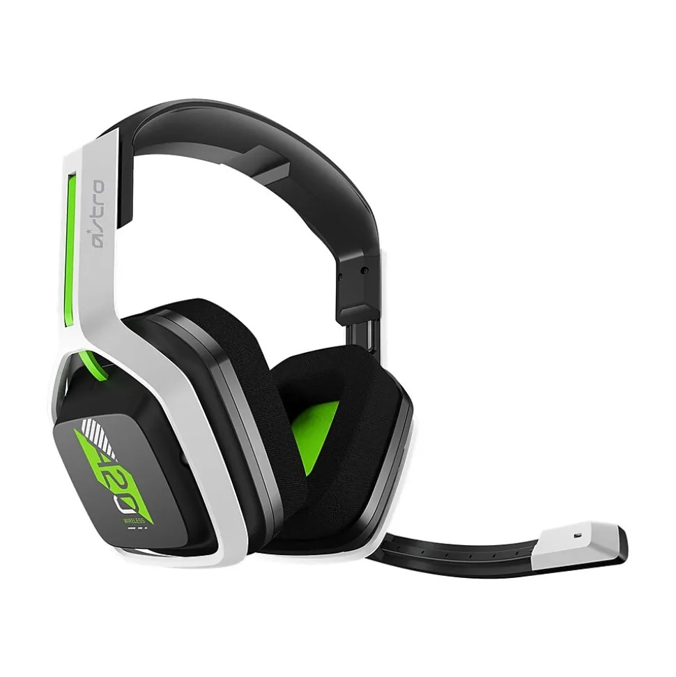 Astro A20 Wireless Gaming Headset, White/Green (939-001882) | Logitech New