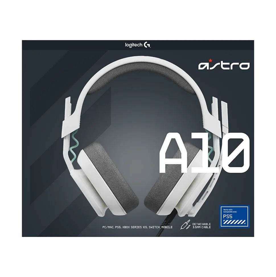 Astro Gaming A10 Gen 2 Stereo Headset, White (939-002050) | Logitech New