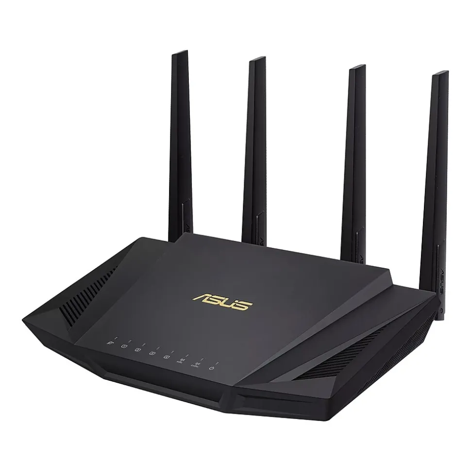 AC Dual Band MU-MIMO WiFi 6 Router, Black (RT-AX3000) | Asus Discount