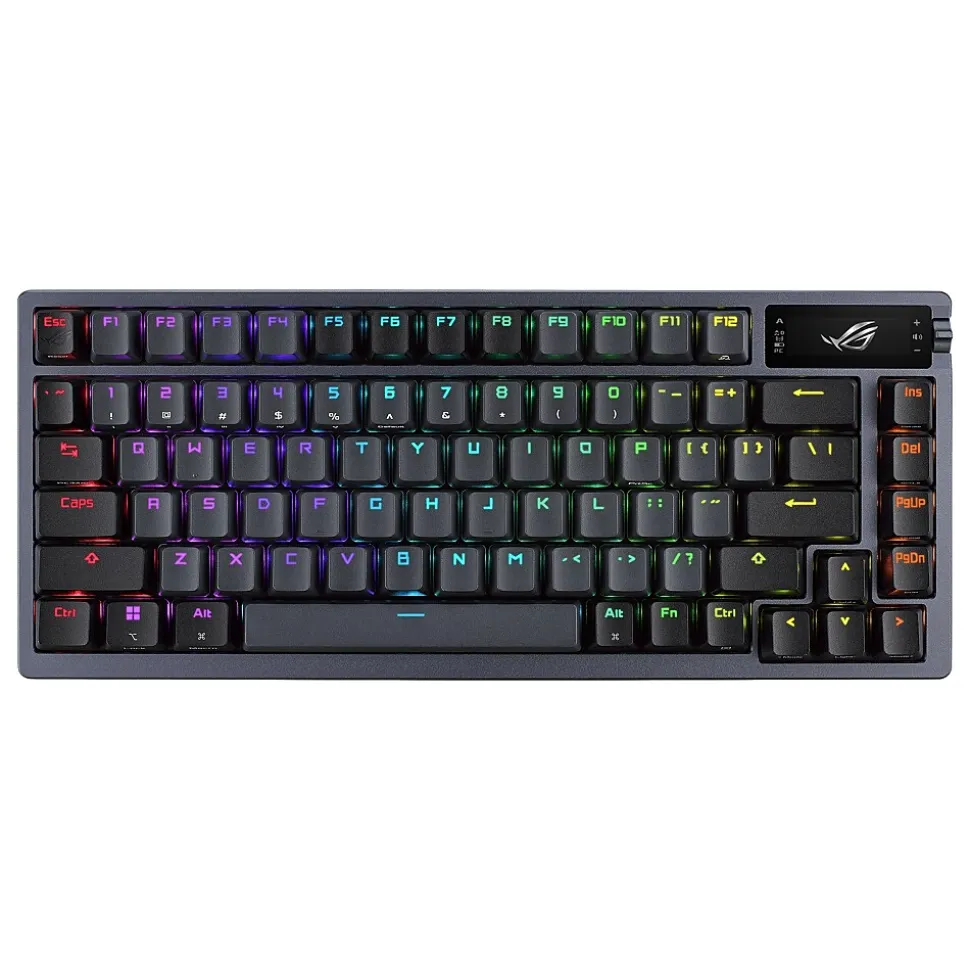 ROG Azoth Wireless Ergonomic Gaming Mechanical Keyboard, Black (90MP031A-BKAA01) | Asus New