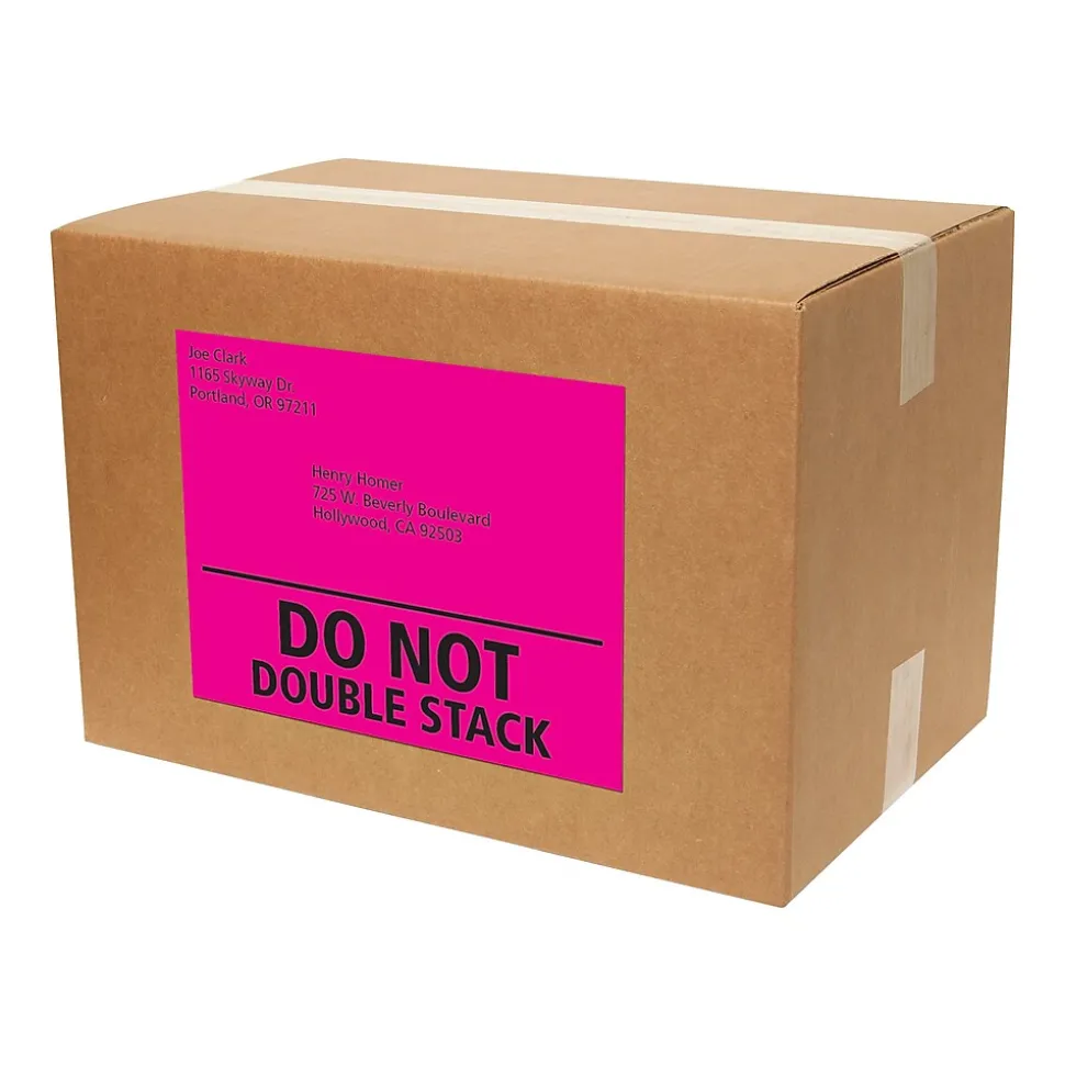 Laser Shipping Labels, 8-1/2" x 11", Assorted Neon, 15 Labels/Pack (5975) | Avery Cheap