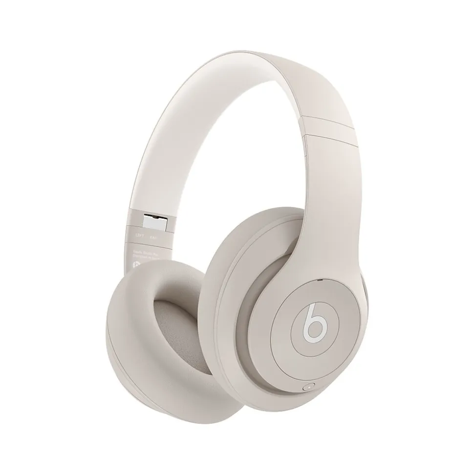 Studio Pro Wireless Active Noise Canceling Bluetooth Surround Sound Over-the-Ear Headset, Sandstone (MQTR3LL/A) | Beats New