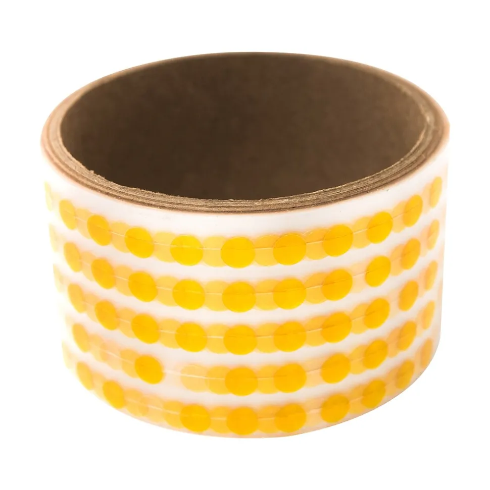 Masking Disks, 0.25"Dia, Amber, 500/Roll (PPD-1/4) | Bertech Cheap