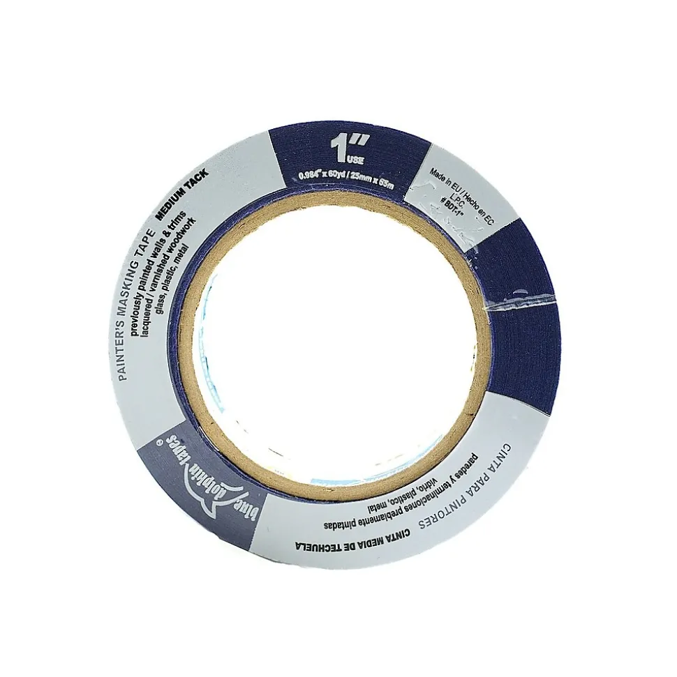 Blue Dolphin Tapes Painter'S Tape For Professionals 1 In. X 180 Ft. [Pack Of 6] (6PK-BDT 0100) | Assorted Publishers Best Sale