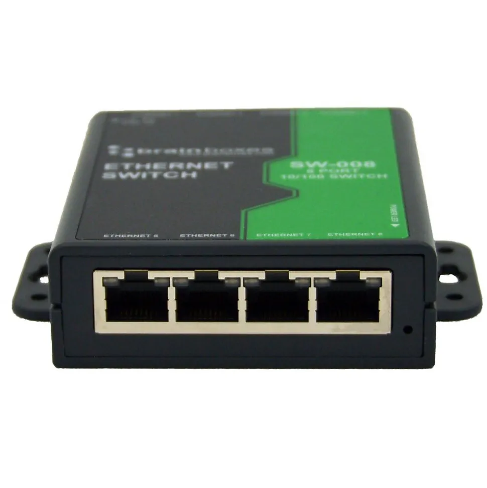 SW-008 8-Port Fast Ethernet Wall Mountable Switch | Brainboxes New