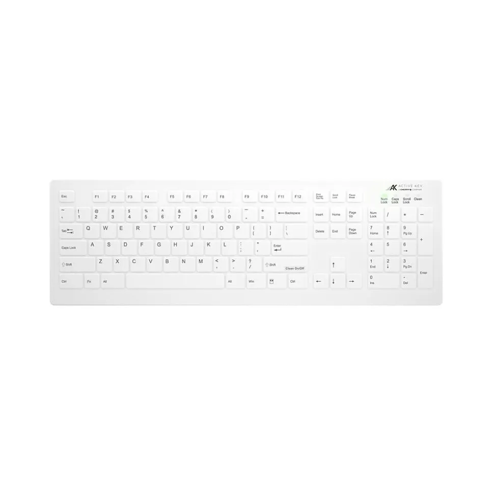 AK-C8112 Medical Wireless Ergonomic Keyboard, White (AK-C8112F-FUS-W/US) | Cherry Cheap