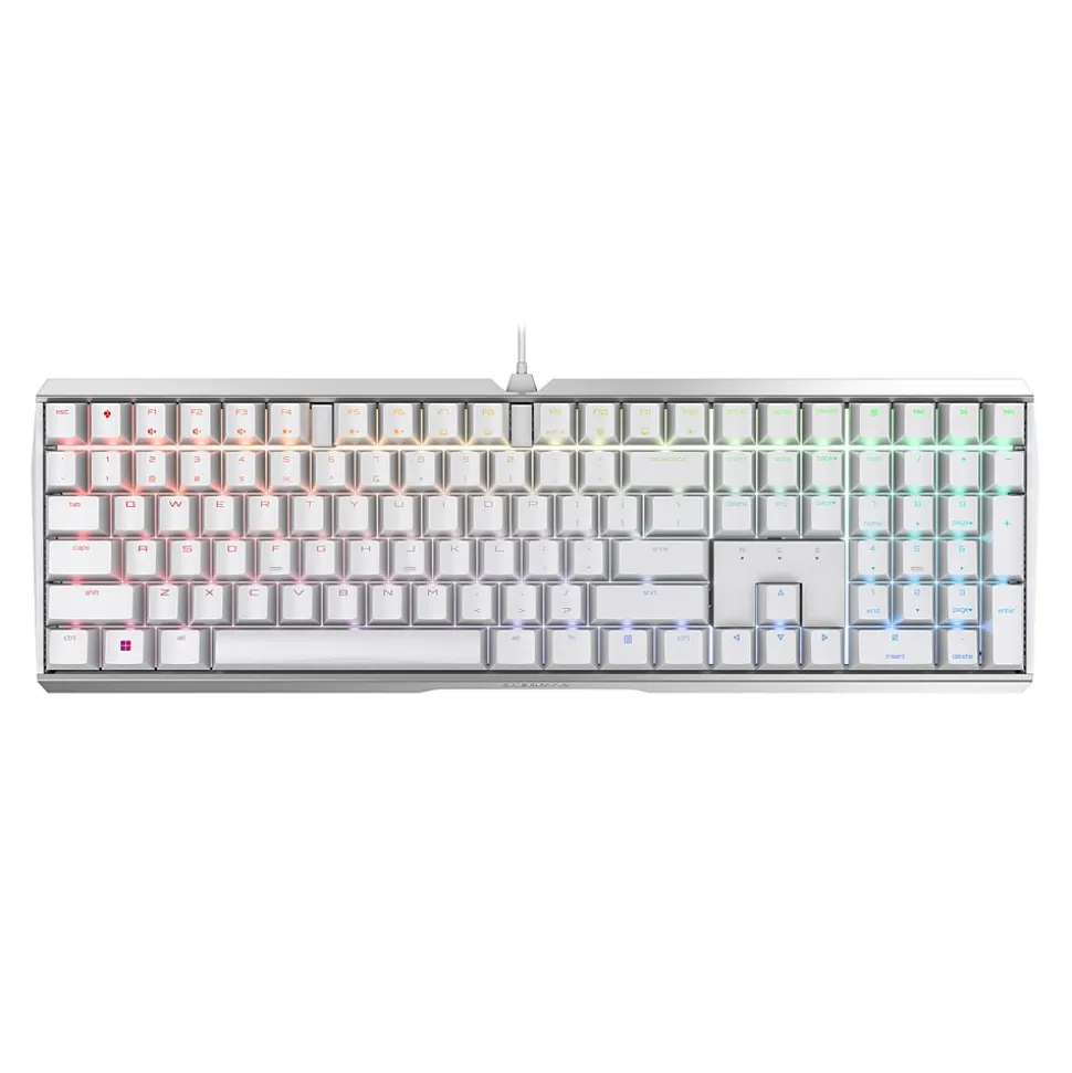 MX Board 3.0S RGB Mechanical Keyboard with MX RED Switches, White (G80-3874HYAUS-0) | Cherry Store