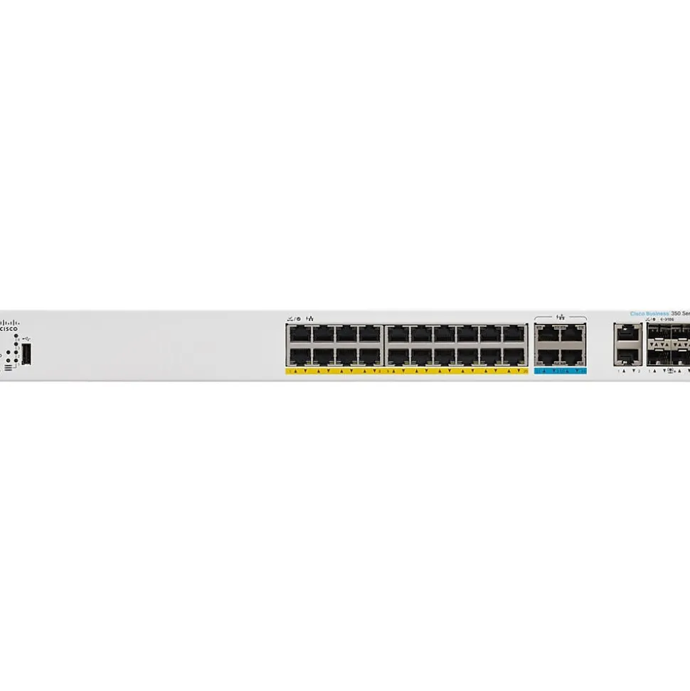 350 CBS350-24MGP-4X-NA 26 Ports Gigabit Ethernet Rack Mountable Switch | Cisco Sale