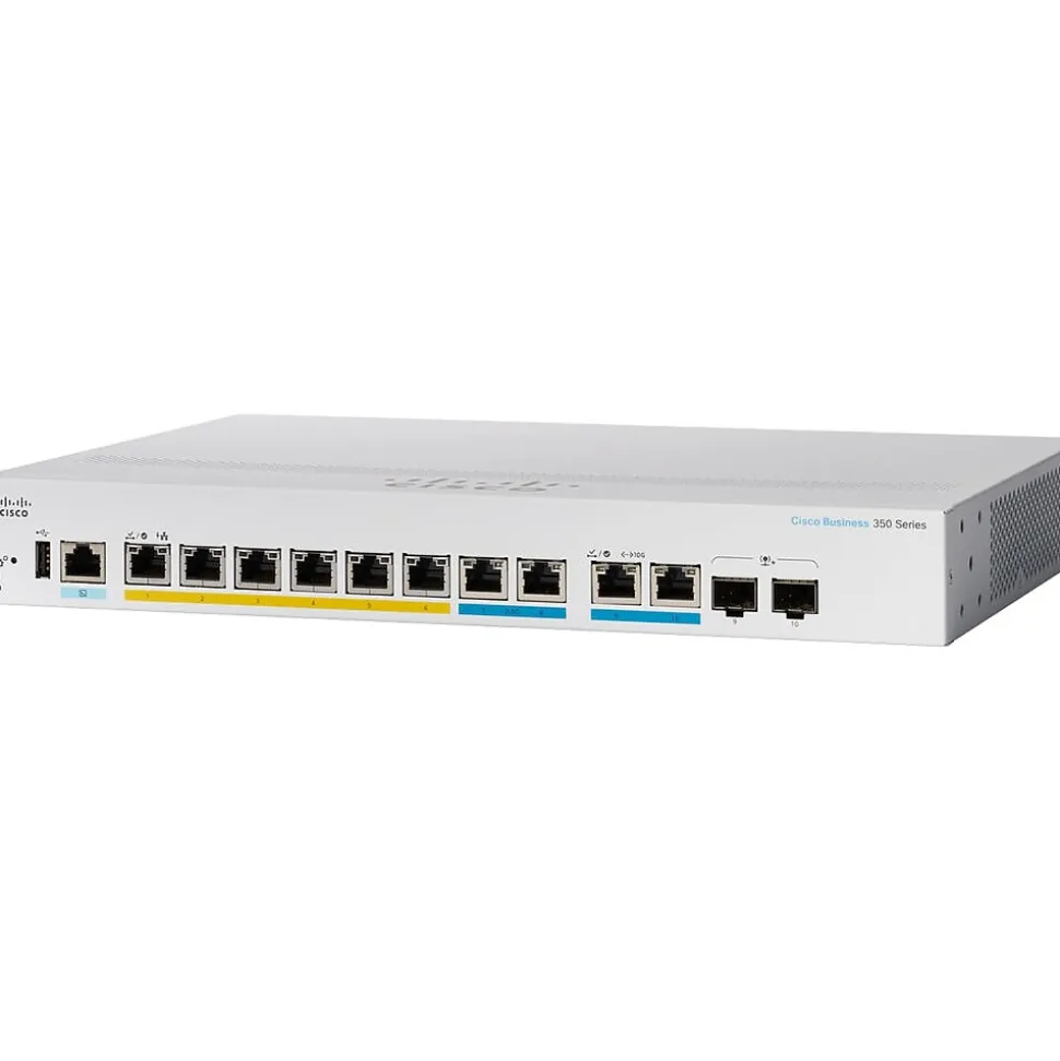 350 CBS350-8MGP-2X-NA 10 Ports Gigabit Ethernet Rack Mountable Switch | Cisco Cheap