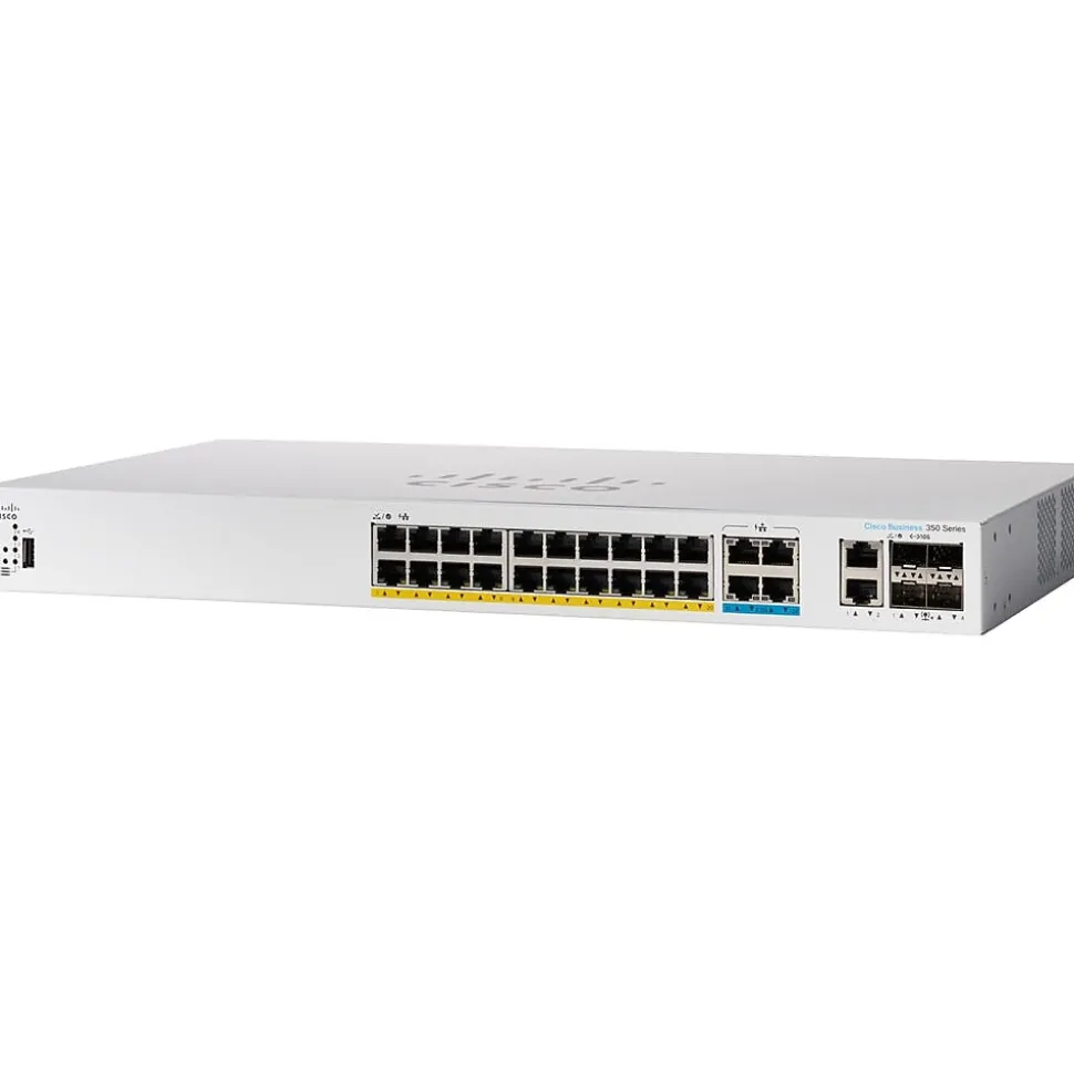 350 CBS350-24MGP-4X-NA 26 Ports Gigabit Ethernet Rack Mountable Switch | Cisco Sale