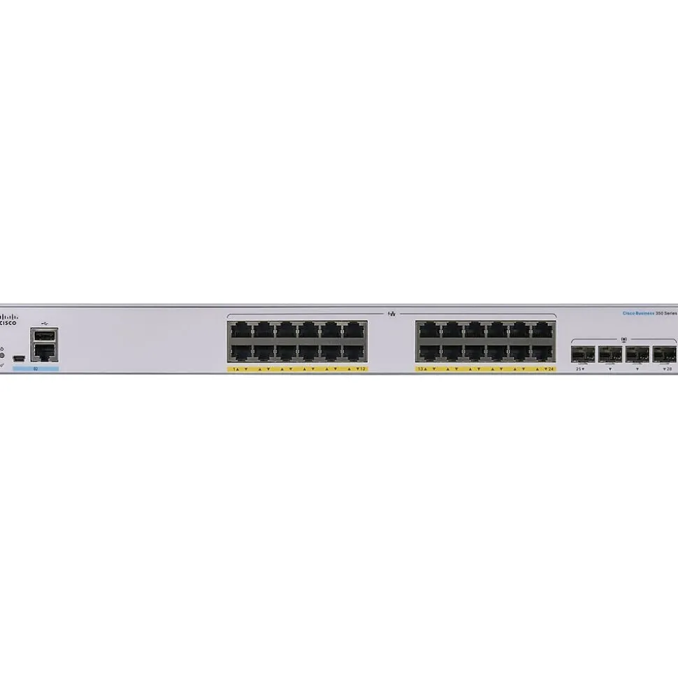 350 CBS350-24P-4G-NA 28 Ports Gigabit Ethernet Rack Mountable Switch | Cisco Store