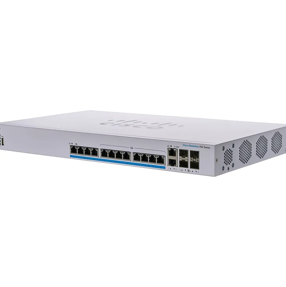 350 12-Port Gigabit Ethernet Managed Switch, Silver (CBS35012NP4XNA) | Cisco Best