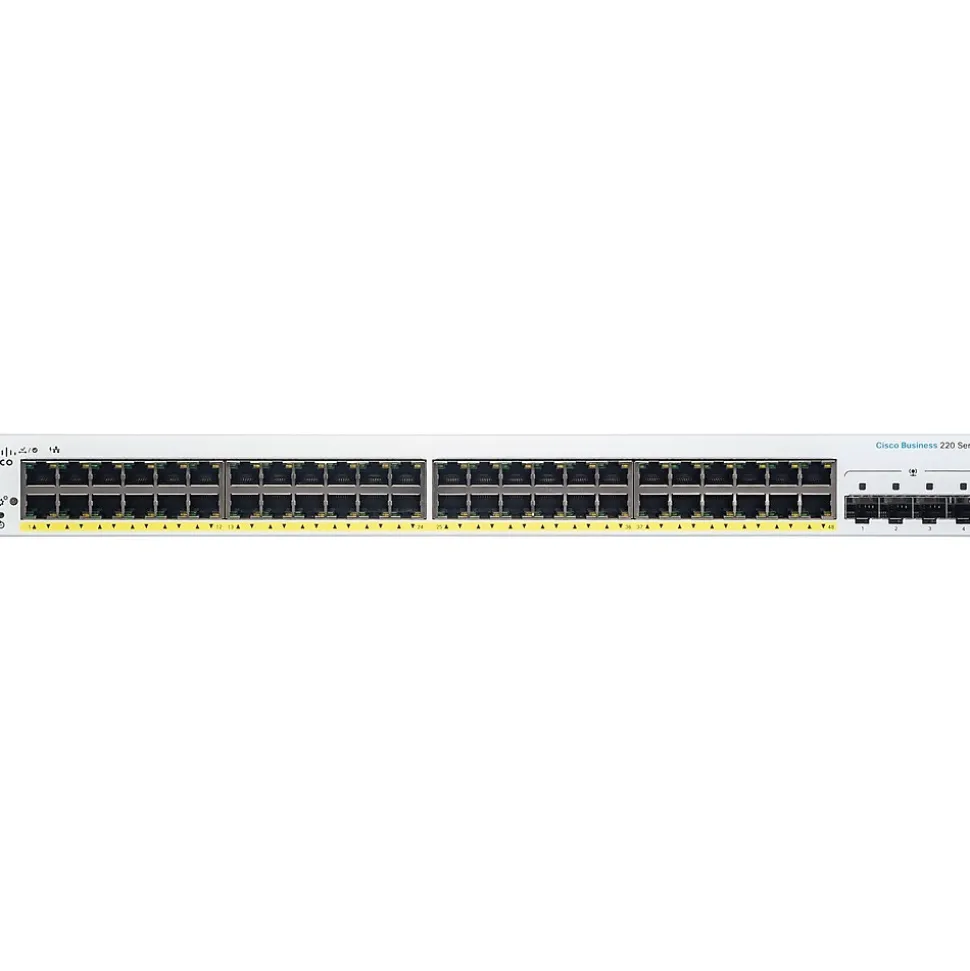 220 48-Port Gigabit Ethernet Managed Switch, Silver (CBS22048P4GNA) | Cisco Sale