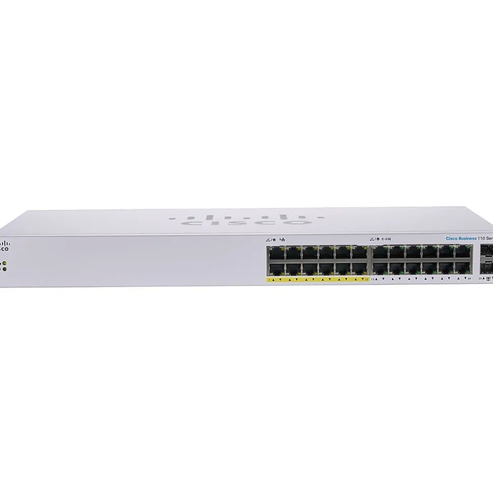 110 24-Port Gigabit Ethernet Managed Switch, Silver (CBS11024PPNA) | Cisco Fashion