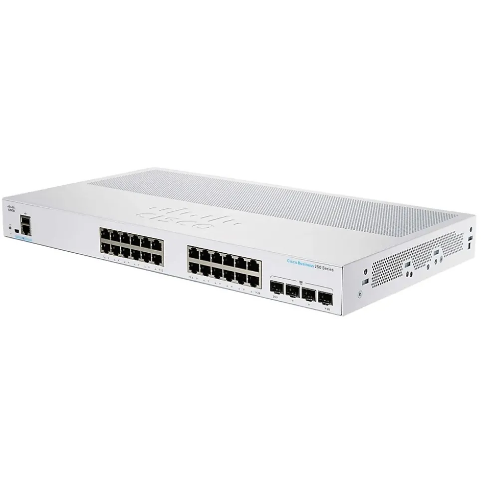 250 24-Port Gigabit Ethernet Managed Switch, Silver (CBS25024P4XNA) | Cisco Fashion