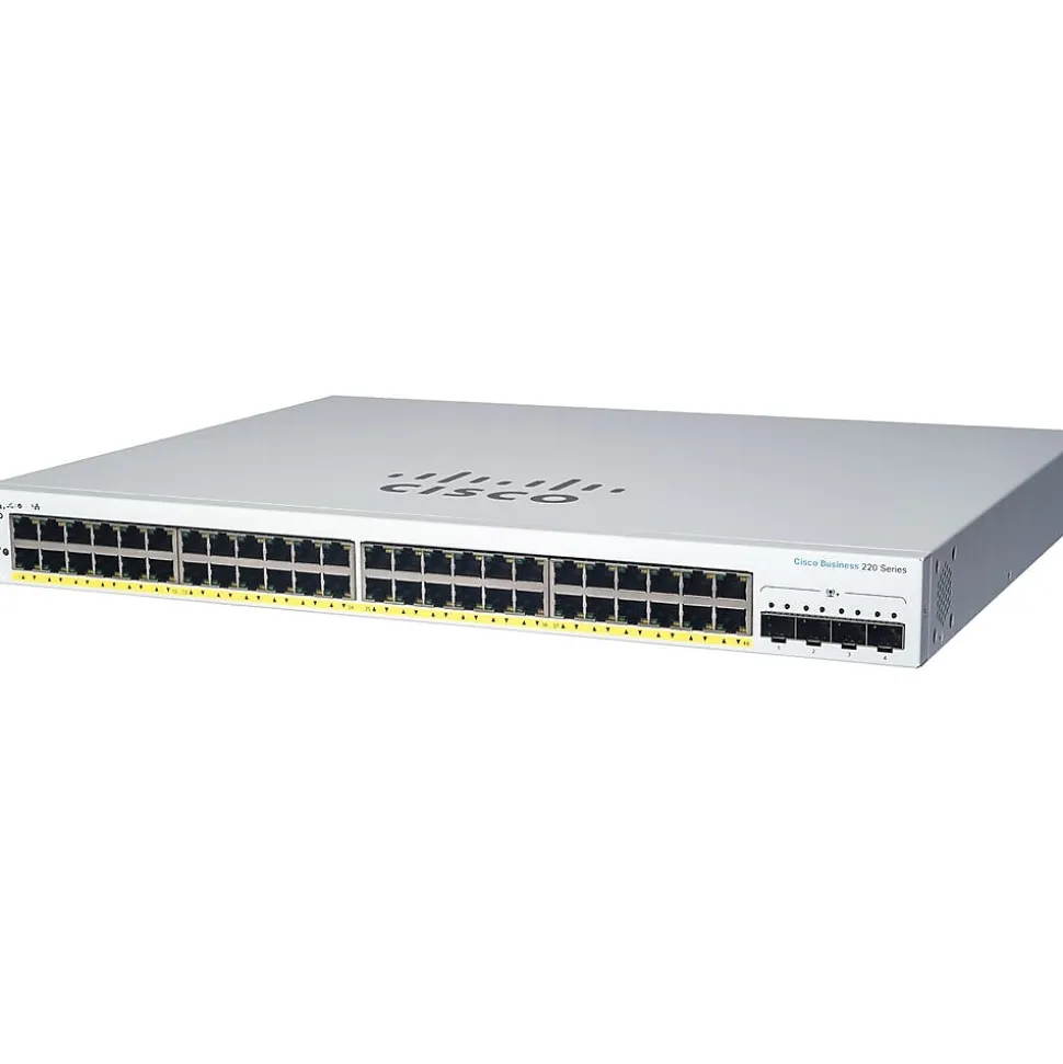 220 24-Port Gigabit Ethernet Managed Switch, Silver (CBS22024P4XNA) | Cisco New