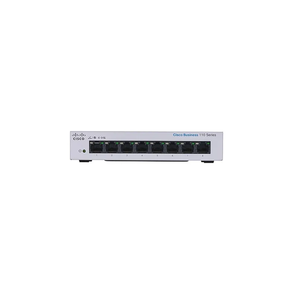 110 8-Port Gigabit Ethernet Managed Switch, Silver (CBS1108TDNA) | Cisco Store