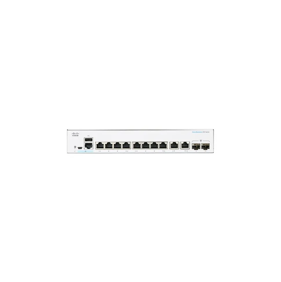 250 8-Port Gigabit Ethernet Managed Switch, Silver (CBS2508TE2GNA) | Cisco Clearance