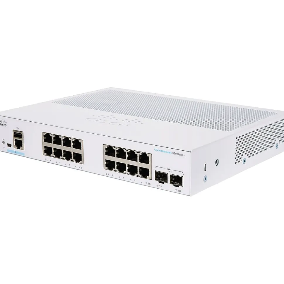 350 18-Port Gigabit Ethernet Managed Switch, Silver (CBS35016TE2GNA) | Cisco Cheap