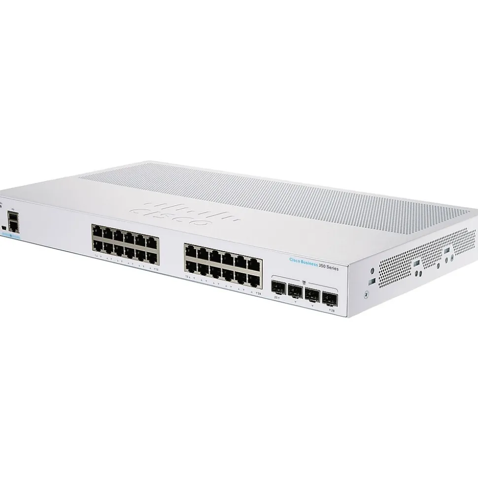 350 28-Port Gigabit Ethernet Managed Switch, Silver (CBS35024T4GNA) | Cisco Store