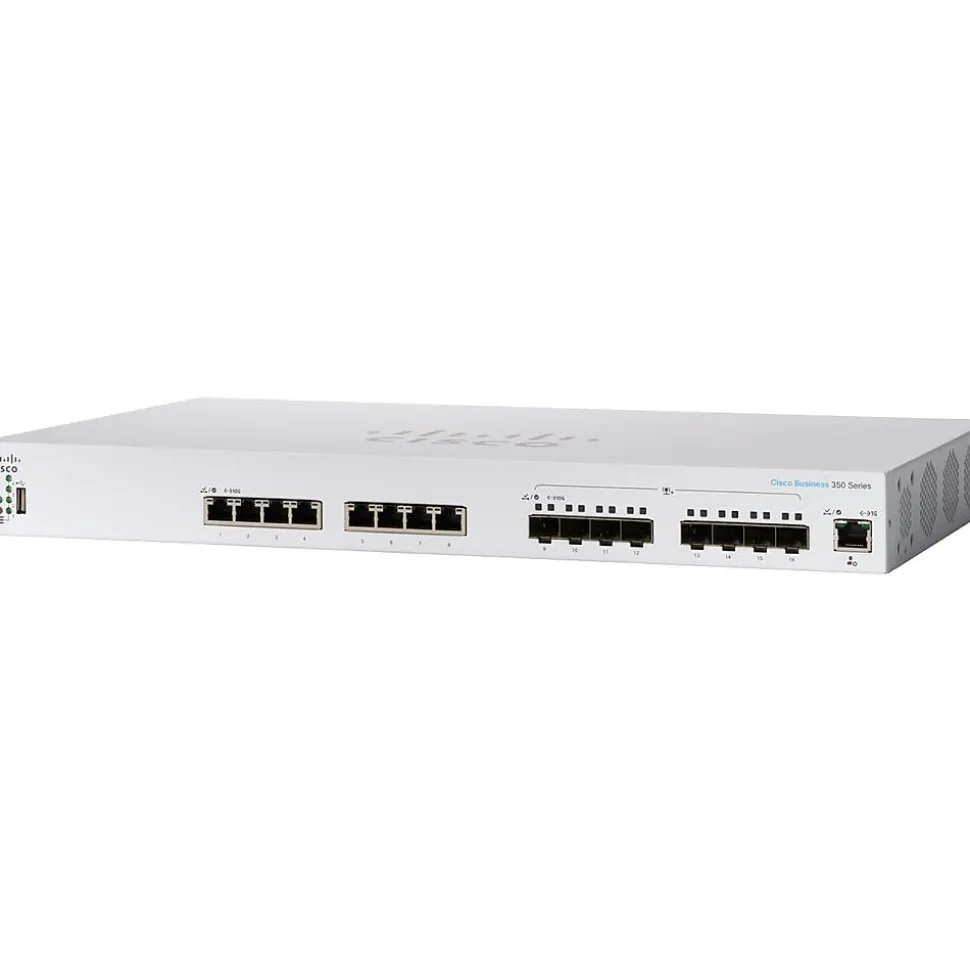 350 16-Port Gigabit Ethernet Managed Switch, Silver (CBS35016XTSNA) | Cisco Clearance