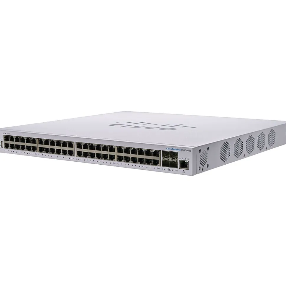 350 48-Port Gigabit Ethernet Managed Switch, Silver (CBS35048XT4XNA) | Cisco Hot