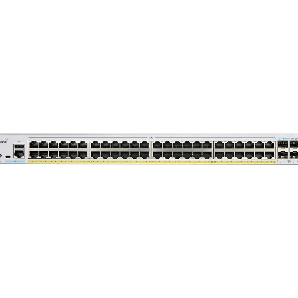 Business 350 Series 52-Port Gigabit Ethernet Managed Switch, Silver (CBS350-48FP-4G-NA) | Cisco Best