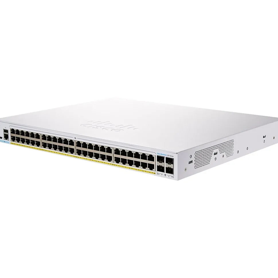 Business 350 Series 52-Port Gigabit Ethernet Managed Switch, Silver (CBS350-48P-4G-NA) | Cisco Online