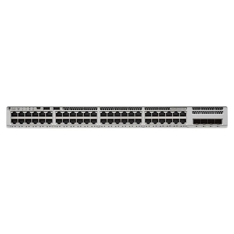 Catalyst 9200 48-Port Gigabit Ethernet Managed Switch, Silver (C9200L-48P-4X-E) | Cisco New