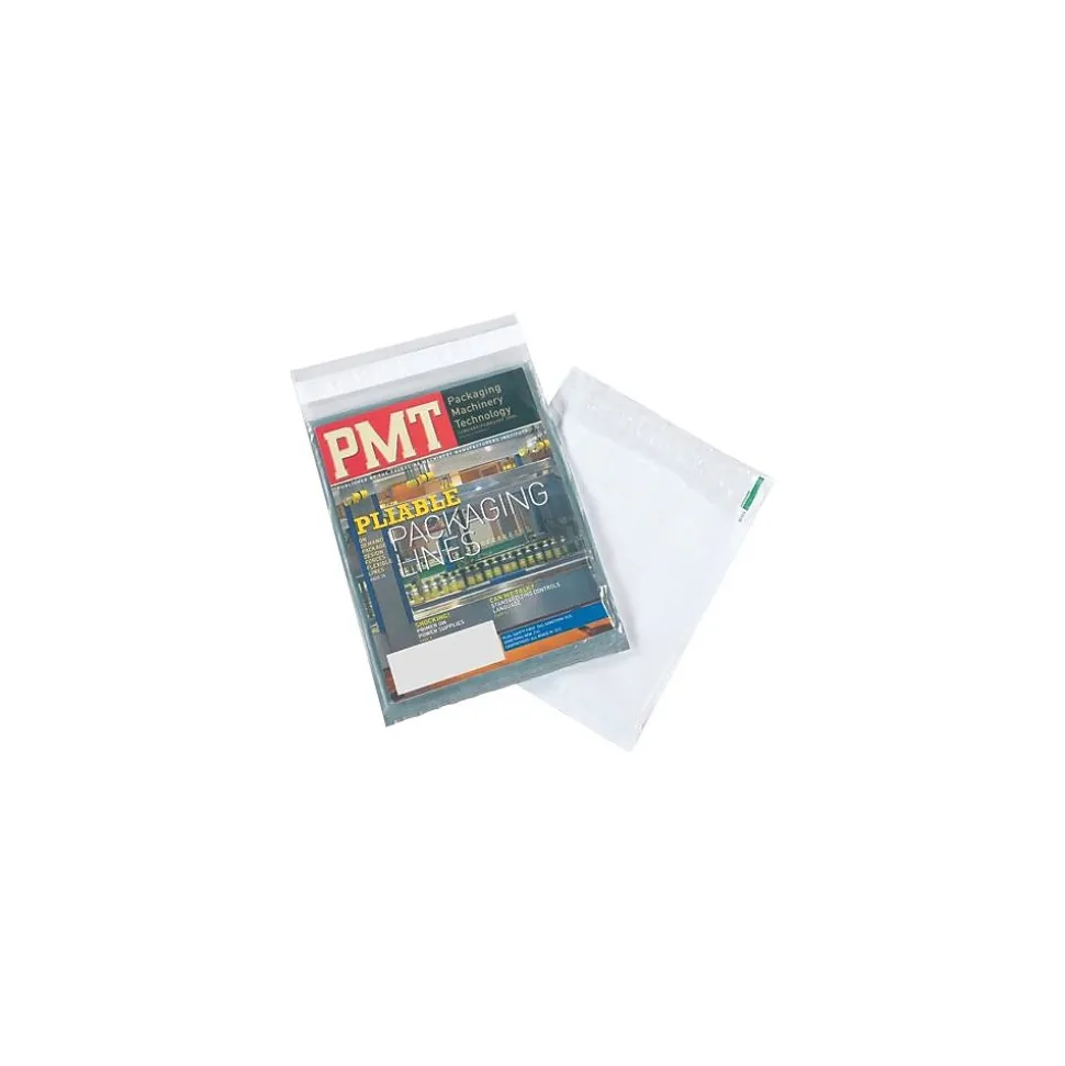 Clear View Poly Envelope, 10" x 13", 500/Carton (CV1013) | Unbranded Clearance