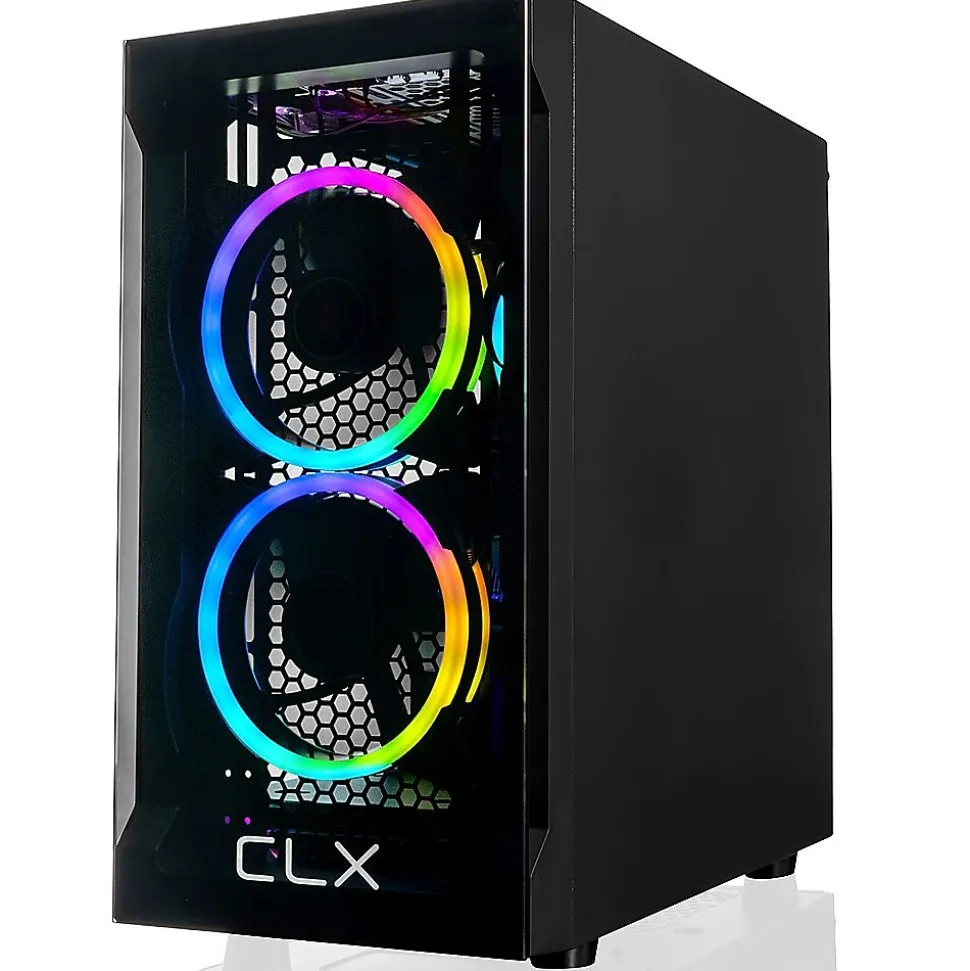 SET TGMSETRTA3502BM Gaming Desktop Computer, AMD Ryzen 7 5700X, 16GB Memory, 1TGB SSD, 2TB HDD | CLX New