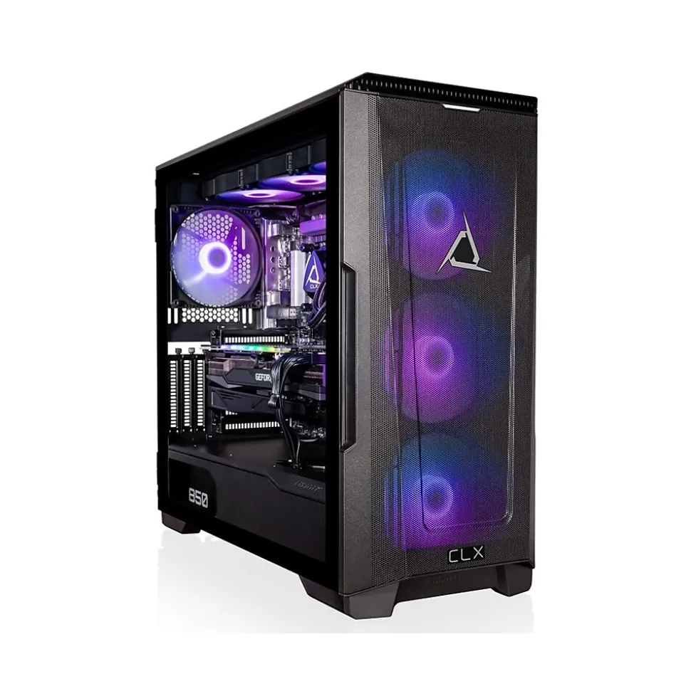 SET TGMSETRTU2B08BM Gaming Desktop Computer, Intel Core i7-13700KF, 64GB Memory, 1TB SSD, 6TB HDD | CLX Clearance