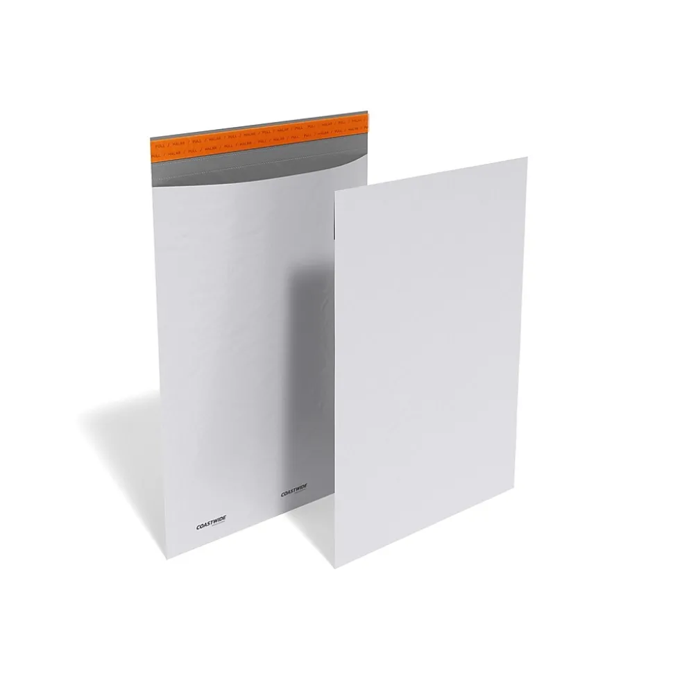 Self-Sealing Poly Mailer, 14.5" x 19", White, 100/Pk (CW56583) | Coastwide Professional Online